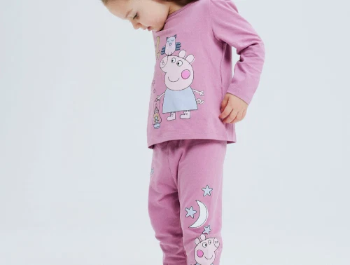 Name It mauve orchid Gurli Gris nattøjssæt